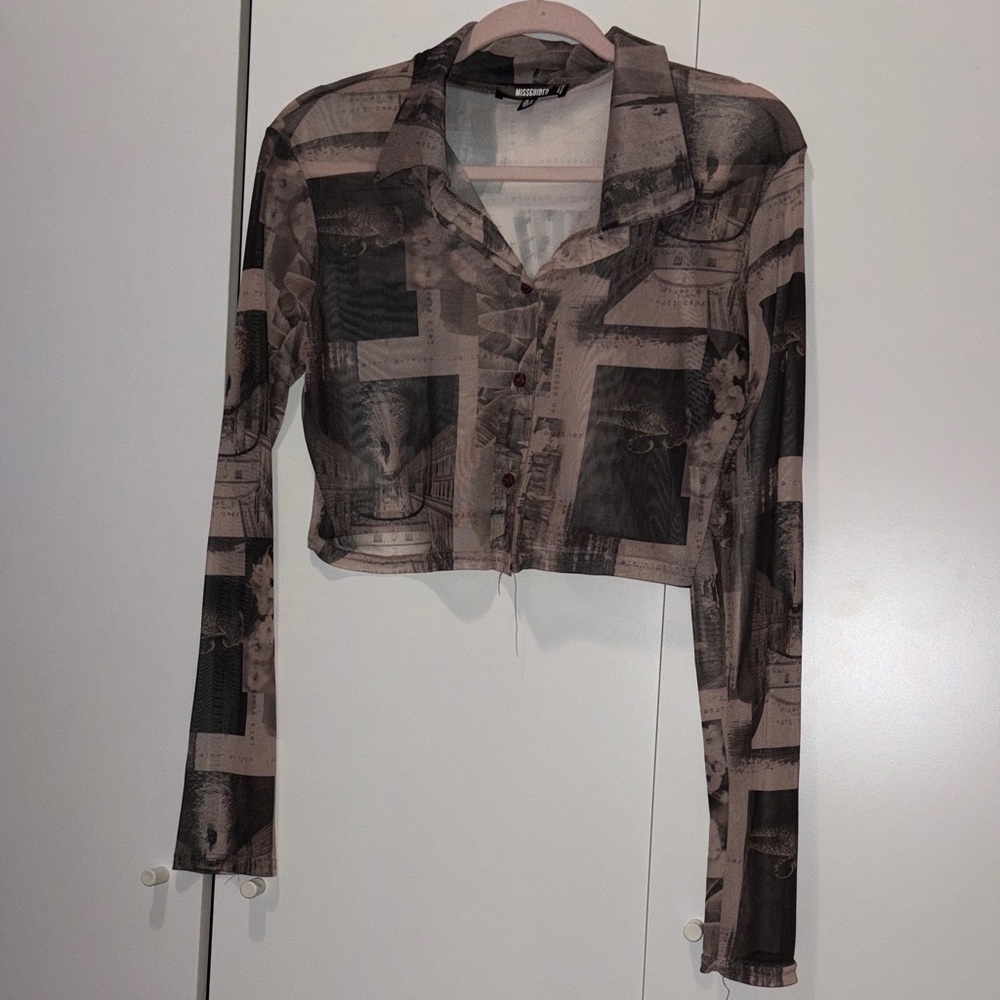 Sheer Button-Up